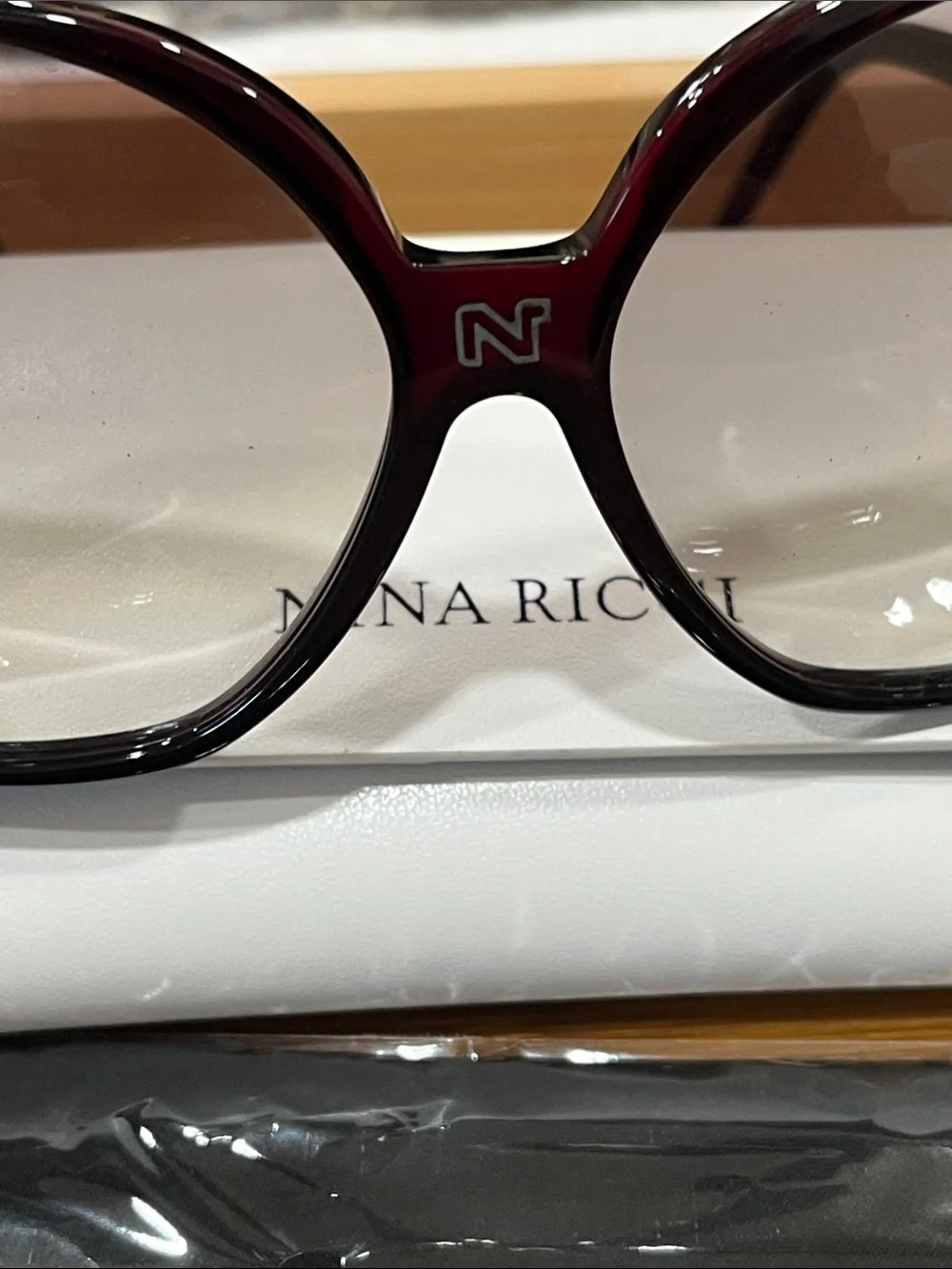 Nina Ricci Oversized Tortoiseshell Sunglasses with Brown Gradient Lenses